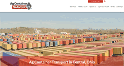 Desktop Screenshot of agcontainertransport.com
